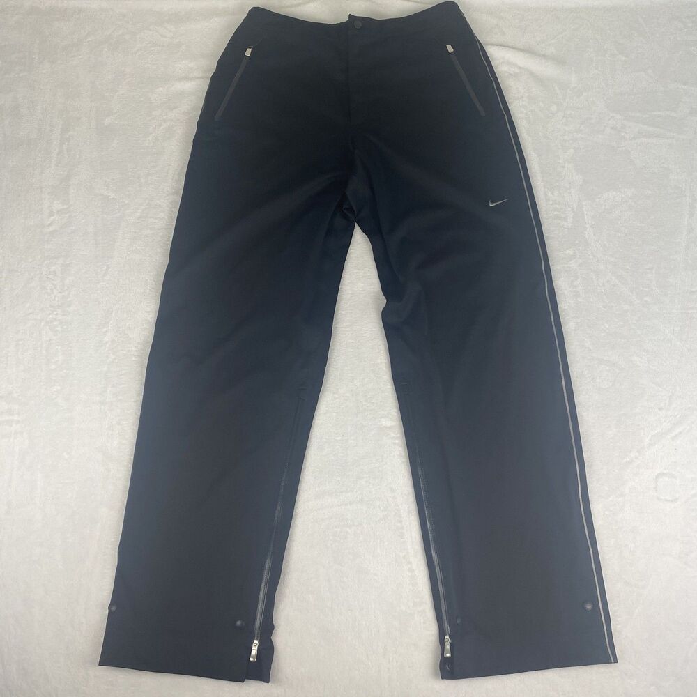 Nike Golf Storm Fit Pants Womens Medium Black Waterproof Windproof Rain Golf